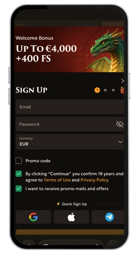 DragoBet Casinò registrazione